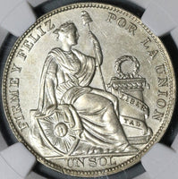 1931 NGC AU 58 Peru 1 Sol Silver Seated Liberty 24,000 Minted Coin (21012702C)