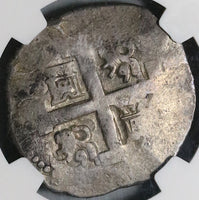 1731 NGC XF 45 Peru Cob 8 Reales Spain Colonial Silver Coin POP 1/0 (21121301D)