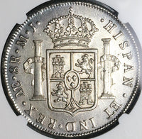 1774 NGC AU Peru 8 Reales Charles III Lima Pillars Silver Dollar Coin (23032601D)