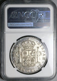 1774 NGC AU Peru 8 Reales Charles III Lima Pillars Silver Dollar Coin (23032601D)