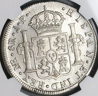 1805 NGC MS 61 Peru 8 Reales Charles IIII Lima Pillars Silver Dollar Coin (23031001C)