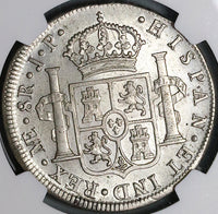 1805 NGC MS 61 Peru 8 Reales Charles IIII Lima Pillars Silver Dollar Coin (23031001C)