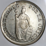 1830 NGC MS 61 Peru 8 Reales Lima Standing Liberty Silver Dollar Coin (21102701C)