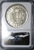 1830 NGC MS 61 Peru 8 Reales Lima Standing Liberty Silver Dollar Coin (21102701C)