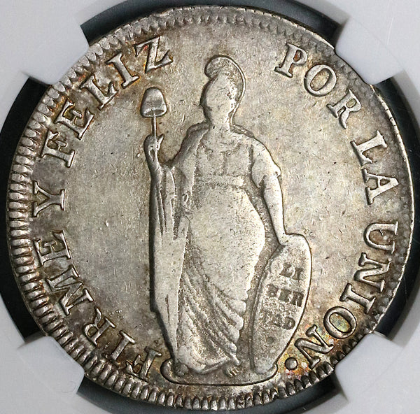 1835 NGC XF 45 Peru 8 Reales Lima Silver Dollar Coin (21102501C)