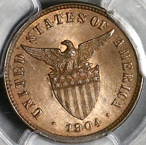 1904 PCGS MS 63 Philippines  1/2 Centavo USA Administration Coin (22111501C)