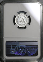 1913 NGC MS 62 Philippines 1/2 Centavo Culion Leper Colony Coin (20022304C)