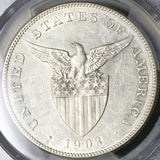 1903-S PCGS AU 53 Philippines Peso Silver USA Coin (23033101D)