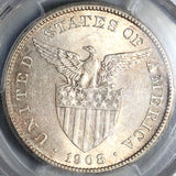 1908-S PCGS AU 58 Philippines Peso Silver USA Coin (23032803C)