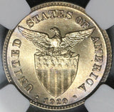 1929-M NGC MS 62 Philippines 20 Centavos Silver Manila Mint USA Coin (20102503C)