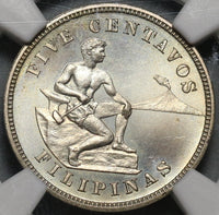 1903 NGC PF 65 Philippines 5 Centavos Gem Proof USA Coin (19100601D)