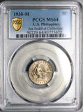 1938-M PCGS MS 64 Philippines 5 Centavos Manila Mint Pedigree Coin (22050602C)