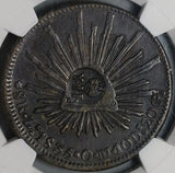 1835 NGC XF Det Philippines 8 Reales Y II Counterstamp Mexico Zacatecas Zs Coin (22020801D