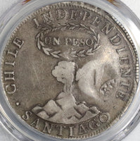 1834 PCGS VF Det Philippines Double Counterstamp Chile 8 Reales (18120502C)