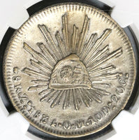 1837 NGC VF Det Philippines 8 Reales Y II Counterstamp Mexico 1834-Zs Silver Coin (19102201C)