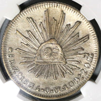 1837 NGC VF Det Philippines 8 Reales Y II Counterstamp Mexico 1834-Zs Silver Coin (19102201C)