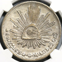 1837 NGC VF Det Philippines 8 Reales Y II Counterstamp Mexico 1834-Zs Silver Coin (19102201C)