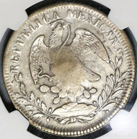 1837 NGC VF Det Philippines 8 Reales Y II Counterstamp Mexico 1834-Zs Silver Coin (19102201C)