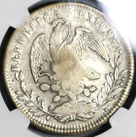1837 NGC VF Det Philippines 8 Reales Y II Counterstamp Mexico 1834-Zs Silver Coin (19102201C)