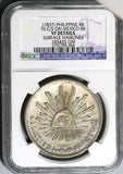 1837 NGC VF Det Philippines 8 Reales Y II Counterstamp Mexico 1834-Zs Silver Coin (19102201C)