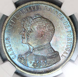 1898 NGC MS 65 Portugal 1000 Reis India Discovery Mint State Coin (19091903C)