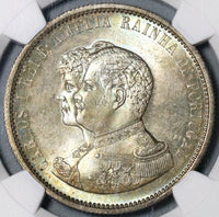 1898 NGC MS 65 Portugal 1000 Reis India Discovery Mint State Coin (21031302C)