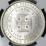 1898 NGC MS 65 Portugal 1000 Reis India Discovery Mint State Coin (21031302C)