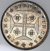 1829 MS 63 Portugal 200 Reis Miguel Rare Silver Coin POP 4/1 (22012602C)