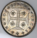 1829 MS 63 Portugal 200 Reis Miguel Rare Silver Coin POP 4/1 (22012602C)