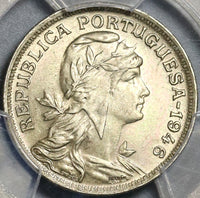 1946 PCGS MS 64 Portugal 50 Centavos Liberty Head Key Date Coin POP 8/0 (21042901C)