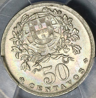 1946 PCGS MS 64 Portugal 50 Centavos Liberty Head Key Date Coin POP 8/0 (21042901C)