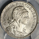 1947 PCGS MS 66 Portugal 50 Centavos Liberty Head Coin POP 3/0 (21042902C)