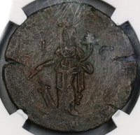 152 NGC Ch XF Antoninus Pius Roman Egypt Alexandria Drachm Tyche Year 16 (19040101C)