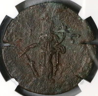 152 NGC Ch XF Antoninus Pius Roman Egypt Alexandria Drachm Tyche Year 16 (19040101C)