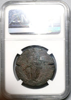 152 NGC Ch XF Antoninus Pius Roman Egypt Alexandria Drachm Tyche Year 16 (19040101C)