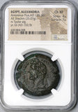 152 NGC Ch XF Antoninus Pius Roman Egypt Alexandria Drachm Tyche Year 16 (19040101C)