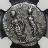 187 NGC VF Commodus Roman Egypt Tetradrachm Alexandria Crowning Emperor (21092003C)