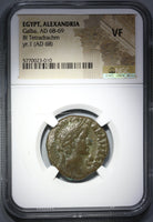 68 NGC VF Galba Roman Egypt Alexandria Tetradrachm Eirene Bust Year 1 (20080401C)