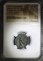 267 NGC Ch XF Gallienus Egypt Alexandria Tetradrachm Selene Moon Bust Pedigree (21090504C)