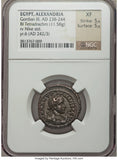 242 NGC XF Gordian III Roman Egypt Alexandria Tetradrachm Nike Victory 5/5 Coin (22013101D)