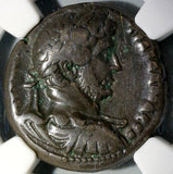 129 Hadrian Roman Egypt Alexandria Tetradrachm Helios Sun God Year 14 NGC Ch F (19082004C)