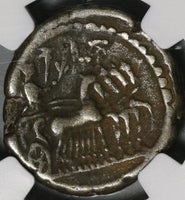 121 Hadrian Alexandria Roman Egypt Tetradrachm Emperor Chariot Ext Rare R4 NGC F (20042703C)