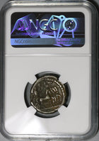121 Hadrian Alexandria Roman Egypt Tetradrachm Emperor Chariot Ext Rare R4 NGC F (20042703C)