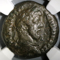 161 NGC Ch F Marcus Aurelius Roman Egypt Alexandria Tetradrachm Nike Victory Bust Year 2 Faustina Jr. Rare (20010202C)