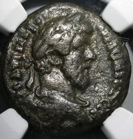 161 NGC Ch F Marcus Aurelius Roman Egypt Alexandria Tetradrachm Nike Victory Bust Year 2 Faustina Jr. Rare (20010202C)