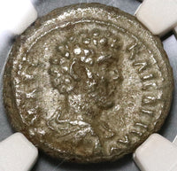151 NGC Ch VF Marcus Aurelius Caesar Egypt Alexandria Rare Tetradrachm Isis Tyche (20011804C)