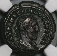 236 NGC Ch VF Maximinus Roman Egypt Alexandria Tetradrachm Helios Sun God Pedigree (22031703C)