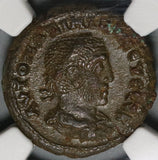 236 NGC AU Maximinus I Roman Egypt Alexandria Tetradrachm Selene Moon Goddess (20080403C)