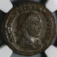236 NGC AU Maximinus I Roman Egypt Alexandria Tetradrachm Selene Moon Goddess (20080403C)