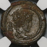 236 NGC AU Maximinus I Roman Egypt Alexandria Tetradrachm Selene Moon Goddess (20080403C)